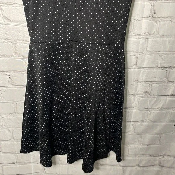 H&M Sleeveless Polka Dots Black White Skater Dress Size Small - Picture 7 of 9